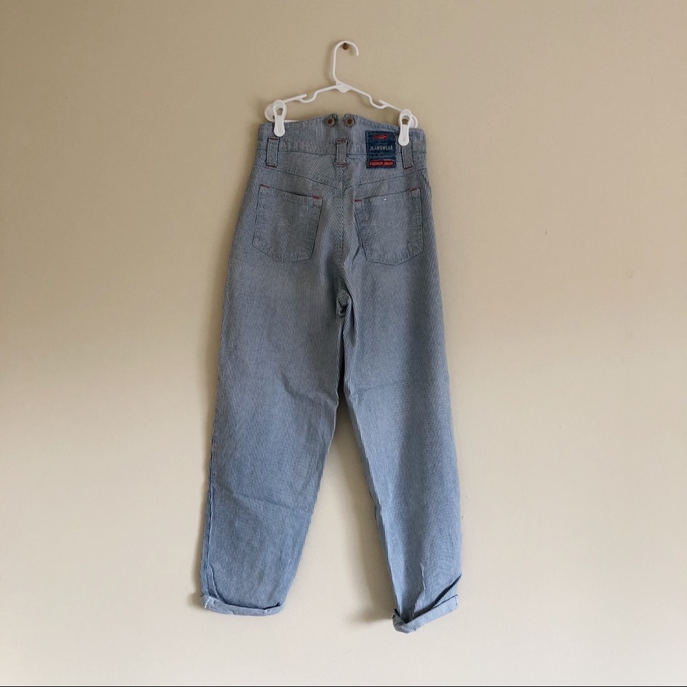 Squeeze Jeans High Waisted Striped Pants